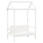 Set de cama y banco con techo maciza de pino blanco 90x190 cm de , Camas y somieres - Ref: Foro24-3282181, Precio: 354,14 €, ...