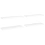 Estantes flotantes de pared 4 uds MDF blanco 80x23,5x3,8 cm de vidaXL, Estantes y estanterías - Ref: Foro24-323816, Precio: 6...