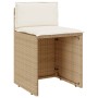 Sillas y mesita de jardín 3 piezas ratán sintético cojín beige de , Conjuntos de jardín - Ref: Foro24-4003877, Precio: 203,29...