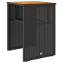 Mesita y sillas con cojines 3 piezas ratán sintético negro de , Conjuntos de jardín - Ref: Foro24-4003875, Precio: 196,75 €, ...