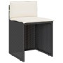Mesita y sillas con cojines 3 piezas ratán sintético negro de , Conjuntos de jardín - Ref: Foro24-4003875, Precio: 196,75 €, ...