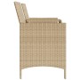 Sofá de jardín 2 plazas con mesa y taburetes ratán PE beige de , Sofás de exterior - Ref: Foro24-4003894, Precio: 205,30 €, D...