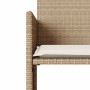 Sofá de jardín 2 plazas con mesa y taburetes ratán PE beige de , Sofás de exterior - Ref: Foro24-4003894, Precio: 205,30 €, D...