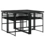 Set de muebles jardín 5 pzas con cojines ratán sintético negro de , Conjuntos de jardín - Ref: Foro24-3295023, Precio: 309,72...