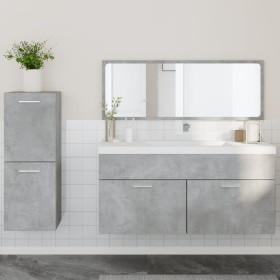 Set muebles de baño 2 piezas madera contrachapada gris hormigón de , Muebles de baño - Ref: Foro24-3308534, Precio: 105,39 €,...