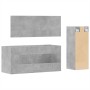 Set muebles de baño 2 piezas madera contrachapada gris hormigón de , Muebles de baño - Ref: Foro24-3308534, Precio: 105,39 €,...