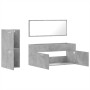 Set muebles de baño 2 piezas madera contrachapada gris hormigón de , Muebles de baño - Ref: Foro24-3308534, Precio: 105,39 €,...