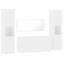 Juego de muebles de baño 4 pzas madera contrachapada blanco de , Muebles de baño - Ref: Foro24-3308536, Precio: 185,49 €, Des...