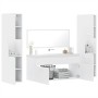 Juego de muebles de baño 4 pzas madera contrachapada blanco de , Muebles de baño - Ref: Foro24-3308536, Precio: 185,49 €, Des...