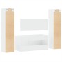 Juego de muebles de baño 4 pzas madera contrachapada blanco de , Muebles de baño - Ref: Foro24-3308536, Precio: 185,49 €, Des...