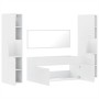 Juego de muebles de baño 4 pzas madera contrachapada blanco de , Muebles de baño - Ref: Foro24-3308536, Precio: 185,49 €, Des...