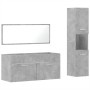 Set muebles de baño 2 piezas madera contrachapada gris hormigón de , Muebles de baño - Ref: Foro24-3308529, Precio: 146,19 €,...