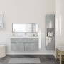 Set muebles de baño 2 piezas madera contrachapada gris hormigón de , Muebles de baño - Ref: Foro24-3308529, Precio: 146,19 €,...