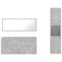 Set muebles de baño 2 piezas madera contrachapada gris hormigón de , Muebles de baño - Ref: Foro24-3308529, Precio: 146,19 €,...