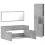 Set muebles de baño 2 piezas madera contrachapada gris hormigón de , Muebles de baño - Ref: Foro24-3308529, Precio: 146,19 €,...
