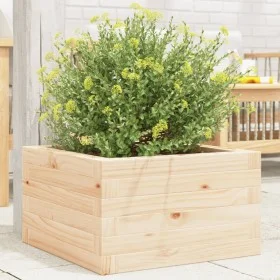 Jardinera de madera maciza de pino 40x40x23 cm by , Pots and planters - Ref: Foro24-847178, Price: 37,79 €, Discount: %