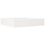 Jardinera de madera maciza de pino blanca 110x110x23 cm de , Maceteros y jardineras - Ref: Foro24-847214, Precio: 103,66 €, D...