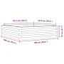 Jardinera madera maciza de pino blanco 100x100x23 cm de , Maceteros y jardineras - Ref: Foro24-847209, Precio: 94,77 €, Descu...