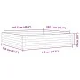 Jardinera madera maciza de abeto Douglas 110x110x23 cm de , Maceteros y jardineras - Ref: Foro24-847216, Precio: 91,15 €, Des...