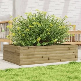 Jardinera de madera de pino impregnada 90x60x23 cm de , Maceteros y jardineras - Ref: Foro24-847237, Precio: 67,07 €, Descuen...