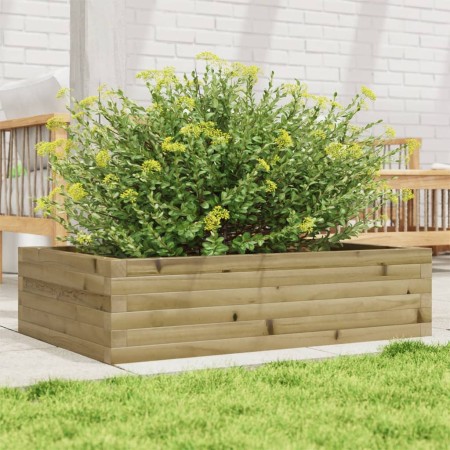 Jardinera de madera de pino impregnada 90x60x23 cm de , Maceteros y jardineras - Ref: Foro24-847237, Precio: 67,75 €, Descuen...