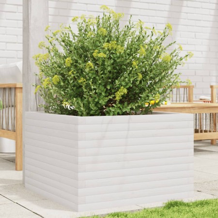 Jardinera madera maciza de pino blanco 70x70x45,5 cm de , Maceteros y jardineras - Ref: Foro24-847254, Precio: 128,14 €, Desc...