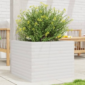 Jardinera de madera maciza de pino blanco 60x60x45,5 cm de , Maceteros y jardineras - Ref: Foro24-847249, Precio: 112,52 €, D...
