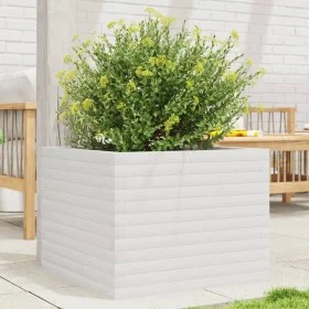 Jardinera de madera maciza de pino blanco 60x60x45,5 cm de , Maceteros y jardineras - Ref: Foro24-847249, Precio: 110,87 €, D...