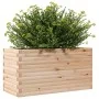 Jardinera de madera maciza de pino 90x40x45,5 cm de , Maceteros y jardineras - Ref: Foro24-847268, Precio: 120,94 €, Descuent...