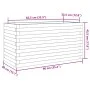 Jardinera de madera maciza de pino 90x40x45,5 cm de , Maceteros y jardineras - Ref: Foro24-847268, Precio: 120,94 €, Descuent...