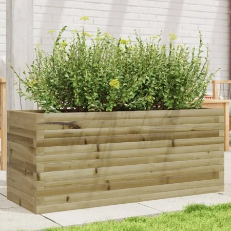 Jardinera de madera de pino impregnada 110x40x45,5 cm de , Maceteros y jardineras - Ref: Foro24-847277, Precio: 123,77 €, Des...