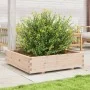 Jardinera madera maciza de pino 100x100x26,5 cm de , Maceteros y jardineras - Ref: Foro24-847318, Precio: 107,15 €, Descuento: %