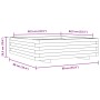 Jardinera de madera maciza de pino 90x90x26,5 cm de , Maceteros y jardineras - Ref: Foro24-847313, Precio: 97,02 €, Descuento: %