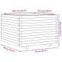 Jardinera madera maciza de abeto Douglas 70x70x49,5 cm de , Maceteros y jardineras - Ref: Foro24-847366, Precio: 131,44 €, De...