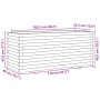 Jardinera madera maciza de pino blanco 110x40x49,5 cm de , Maceteros y jardineras - Ref: Foro24-847379, Precio: 188,34 €, Des...