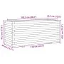 Jardinera madera maciza de pino blanco 110x40x49,5 cm de , Maceteros y jardineras - Ref: Foro24-847379, Precio: 185,94 €, Des...