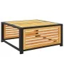 Taburete de jardín con cojín madera acacia 68x68x30 cm de , Sofás modulares de exterior - Ref: Foro24-367647, Precio: 109,13 ...