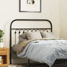 Schwarzes Metallkopfteil 100 cm von , Kopf- und Fußteile - Ref: Foro24-376629, Preis: 41,15 €, Rabatt: %