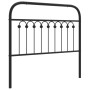 Cabecero de metal negro 100 cm de , Cabeceros y pies de cama - Ref: Foro24-376629, Precio: 41,75 €, Descuento: %