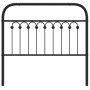 Cabecero de metal negro 100 cm de , Cabeceros y pies de cama - Ref: Foro24-376629, Precio: 41,75 €, Descuento: %