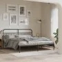 Black metal headboard 180 cm by , Headboards and footboards - Ref: Foro24-376636, Price: 57,20 €, Discount: %