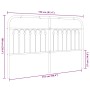 Cabecero de metal negro 180 cm de , Cabeceros y pies de cama - Ref: Foro24-376636, Precio: 58,07 €, Descuento: %