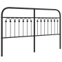 Cabecero de metal negro 150 cm de , Cabeceros y pies de cama - Ref: Foro24-376634, Precio: 55,60 €, Descuento: %