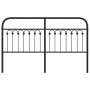 Cabecero de metal negro 150 cm de , Cabeceros y pies de cama - Ref: Foro24-376634, Precio: 55,60 €, Descuento: %