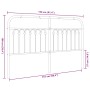 Cabecero de metal negro 150 cm de , Cabeceros y pies de cama - Ref: Foro24-376634, Precio: 55,60 €, Descuento: %