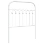 Cabecero de metal blanco 80 cm de , Cabeceros y pies de cama - Ref: Foro24-376676, Precio: 38,79 €, Descuento: %