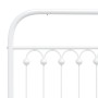 Cabecero de metal blanco 80 cm de , Cabeceros y pies de cama - Ref: Foro24-376676, Precio: 38,79 €, Descuento: %
