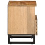 Mesitas de noche 2 uds madera maciza mango rugosa 40x34x46 cm de , Mesitas de noche - Ref: Foro24-377467, Precio: 102,66 €, D...