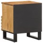 Mesitas de noche 2 uds madera maciza mango rugosa 40x34x46 cm de , Mesitas de noche - Ref: Foro24-377467, Precio: 102,66 €, D...