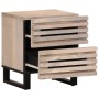 Mesitas de noche 2 uds madera de mango blanqueado 40x34x46 cm de , Mesitas de noche - Ref: Foro24-377433, Precio: 95,51 €, De...